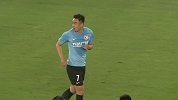 赵旭日射门太正被门将没收 一方错失进球良机