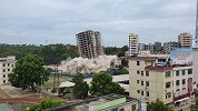 广东龙川8死1伤事故楼遭爆破拆除 20层高楼5秒内夷为平地