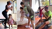 女儿奴实锤了！超级奶爸C罗沉迷带娃 爱女捣乱也能宠上天