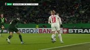 扬尼克·格哈特 德国杯 2019/2020 德国足协杯 第2轮 沃尔夫斯堡 VS RB莱比锡 精彩集锦