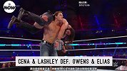 WWE-18年-塞纳回归超级对抗大赛 新招式闪电拳头压制伊莱亚斯-新闻