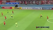 全北现代反击长球直塞 伊比尼顺势抽射造险情