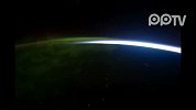 太空看月落、看日出、看地球的极光