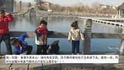 真是后怕！家长专注给孩子们拍照，男孩一个没注意差点从缝隙掉湖里