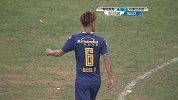 王栋任意球击中立柱 左脚跟进补射终于破门