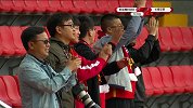日夫科维奇突入禁区铲射破门 亚泰下半场闪电扳平比分
