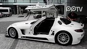 极度蛮横 奔驰SLS AMG GT3赛车版现身上街