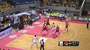 中国男篮-14年-中约男篮热身赛：丁彦雨航晃飞防守轻松投得分-花絮