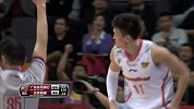 CBA-1415赛季-季后赛-半决赛-第3场-易建联分球周鹏右侧底角空位三分射中-花絮