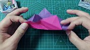 看似复杂的蝴蝶结收纳盒，做法其实挺简单的，手工折纸视频