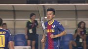 刘禹辰杀入禁区射门被挡 黄海门神逆天2连扑化解险情