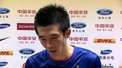 中超-14赛季-联赛-第20轮-申花队进球功臣王飞接受采访表示没能拿下比赛很遗憾-花絮