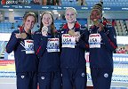 世锦赛女子4x100混接力美国夺冠破纪录 傅园慧被换中国第五