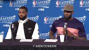 篮球-17年-詹姆斯接受采访怒喷记者：我们一输球你就出来-专题