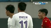 王子铭头球极具威胁 董春雨飞身神扑拒绝来球