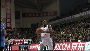 CBA-1415赛季-常规赛-第18轮-哈德森抢断邓特蒙快攻上篮得分（辽宁vs青岛）-花絮