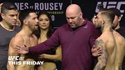 UFC-16年-UFC207主赛选手面对面赛前称重仪式现场-花絮
