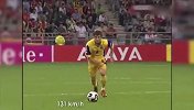绿茵大佬狂飚远射！C罗时速120伊布150 这人居然到170