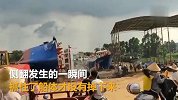 【广西】北海一新渔船推水时发生侧翻，船员死抓船体险坠落