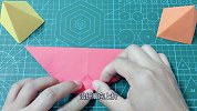 简单折纸金字塔，不到100秒就做好了，手工折纸视频