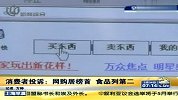 消费者投诉 网购居榜首食品列第二