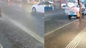 四川多地突降冰雹，现场黄豆大小的冰雹砸地噼啪作响
