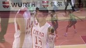 篮球-14年-中澳国际男篮对抗赛第4场：刘晓宇击地传球陶汉林接球双手灌筐-花絮