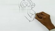 幼儿学画画 教你画猴子