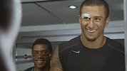 NFL-1314赛季-Kaepernick输掉与Wilson的赌约 真男人无眉大侠新登场-花絮