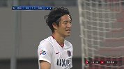 上港两人防守解围不利 金崎梦生小角度推射擦柱而出