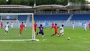 实拍U22国足上半场被泰国先进一球