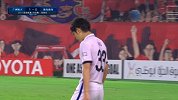 亚冠-17赛季-16强首回合-第93分钟犯规 金崎梦生掌掴冯潇霆 裁判火眼金睛黄牌相送-花絮