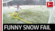 嗨翻雪天！德甲“雪战”名场面：积雪挡出必进球 日本国脚哭瞎