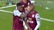 第30分钟阿斯顿维拉球员韦斯利进球 诺维奇0-2阿斯顿维拉