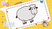 动物简笔画大全，画绵羊简笔画，积木时光简笔画
