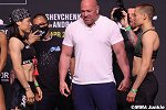 UFC261媒体称重对视全程：终极格斗盛宴周日6点开战