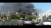 （PPTV拍客）深圳市委大院工地起火