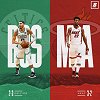 直击NBA东部决赛之凯尔特人 塔图姆和布朗赛前紧张备战