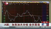 A股：加息加大分歧 全天震荡