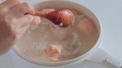 虾滑拌面，虾滑的新吃法，面条麻辣鲜香，虾滑Q弹，一口一个过瘾