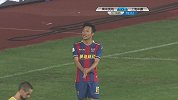 中甲-17赛季-黄海队边路进攻直接传中 邓卓翔临门一脚差之毫厘-花絮