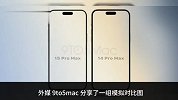iPhone15Pro系列屏幕边框大对比