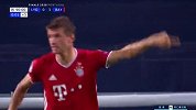 下半场补时第1分钟拜仁慕尼黑球员托马斯·穆勒射门 - 打偏