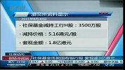 社保基金连抛国有银行股 套现逾3亿港元