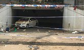 广州暴雨一商业街地下停车场被淹 两车冒水开出被冲回1人溺亡