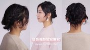 短发妹子学这款日系小清新编发，减龄又好看！