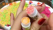 手工DIY小猪佩奇系列混泥，把化妆品亮片起泡胶等都混在一起
