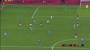 极限微操！因西涅禁区内1v3弧线球射门稍稍偏出