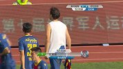 青岛黄海左边路传中 恒大旧将克莱奥门前铲射破门