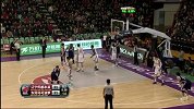 CBA-1415赛季-常规赛-第29轮-布朗左侧溜底线突破抛投命中（辽宁vs东莞）-花絮